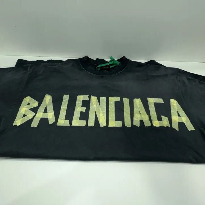 Balenciaga Balenciaga Black Logo Print Short Sleeve T-Shirt Size US L / EU 52-54 / 3 - 10 Thumbnail