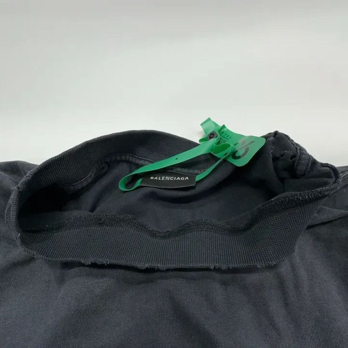 Balenciaga Balenciaga Black Logo Print Short Sleeve T-Shirt Size US L / EU 52-54 / 3 - 7 Thumbnail