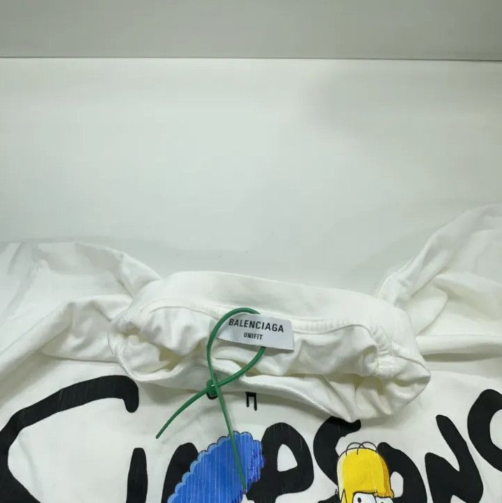 Balenciaga Balenciaga White Graphic Short Sleeve T-Shirt Size US M / EU 48-50 / 2 - 7 Thumbnail