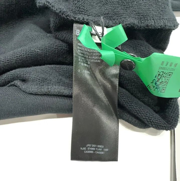 Balenciaga Balenciaga Logo Black Relaxed Long Sleeve Hoodie Size US L / EU 52-54 / 3 - 4 Thumbnail