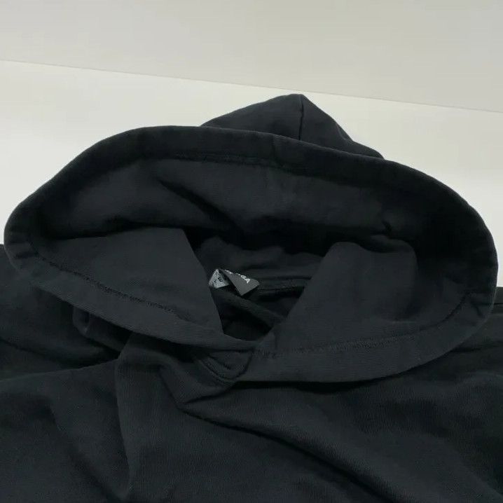 Balenciaga Balenciaga Logo Black Relaxed Long Sleeve Hoodie Size US L / EU 52-54 / 3 - 7 Thumbnail