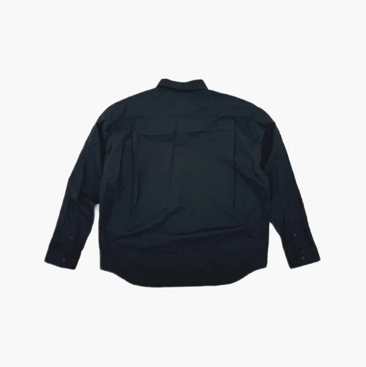 Balenciaga Balenciaga Black Large Fit Embroidered Long Sleeve Shirt Size US L / EU 52-54 / 3 - 3 Thumbnail