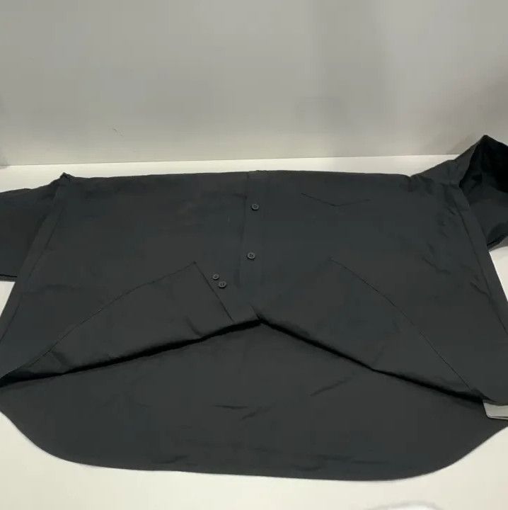Balenciaga Balenciaga Black Large Fit Embroidered Long Sleeve Shirt Size US L / EU 52-54 / 3 - 9 Thumbnail