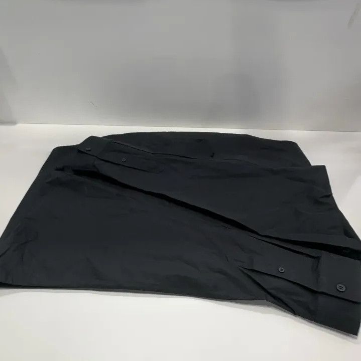 Balenciaga Balenciaga Black Large Fit Embroidered Long Sleeve Shirt Size US L / EU 52-54 / 3 - 11 Thumbnail