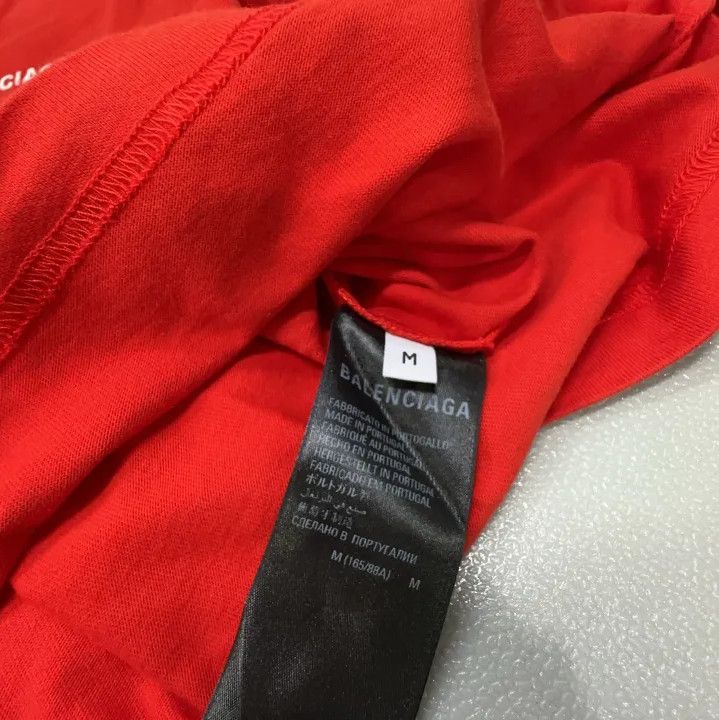 Balenciaga Balenciaga SS22 Logo Print Red Short Sleeve T-Shirt Size US M / EU 48-50 / 2 - 4 Thumbnail