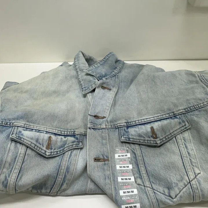 Balenciaga Balenciaga SS24 Blue Denim Jacket for All Size US L / EU 52-54 / 3 - 10 Thumbnail