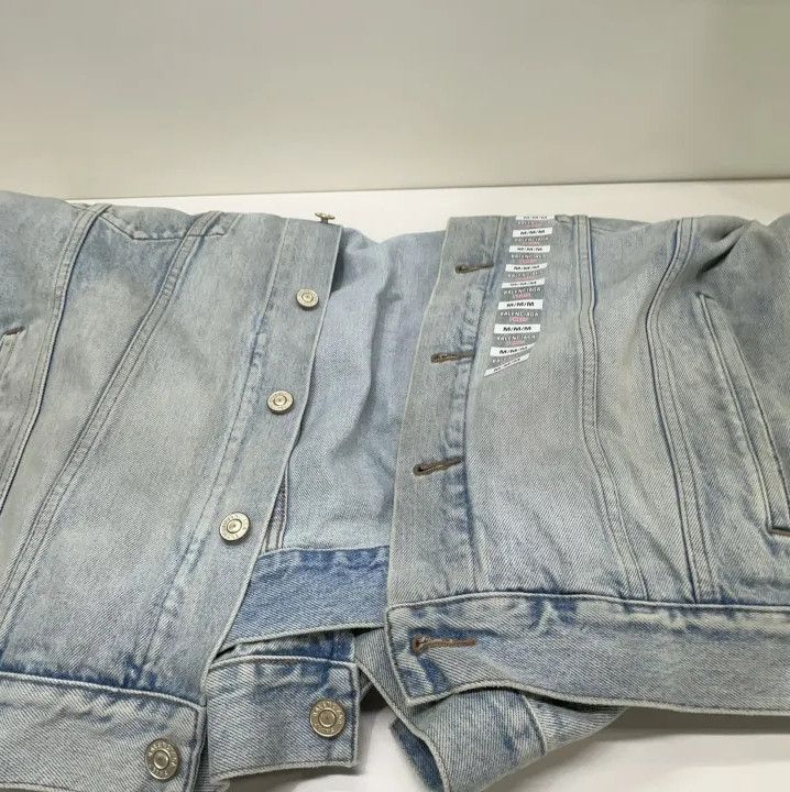 Balenciaga Balenciaga SS24 Blue Denim Jacket for All Size US L / EU 52-54 / 3 - 11 Thumbnail