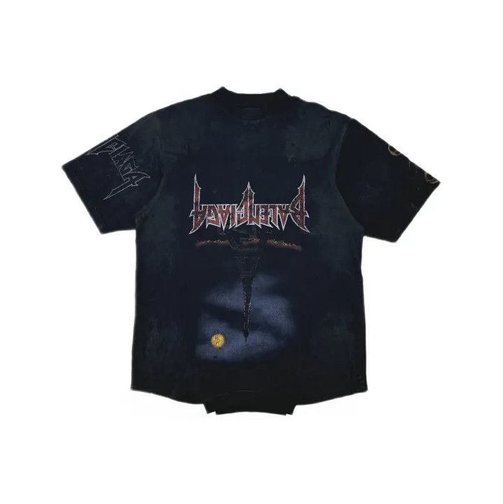 Balenciaga Balenciaga Black Graphic Short Sleeve T-Shirt Size US M / EU 48-50 / 2 - 2 Thumbnail
