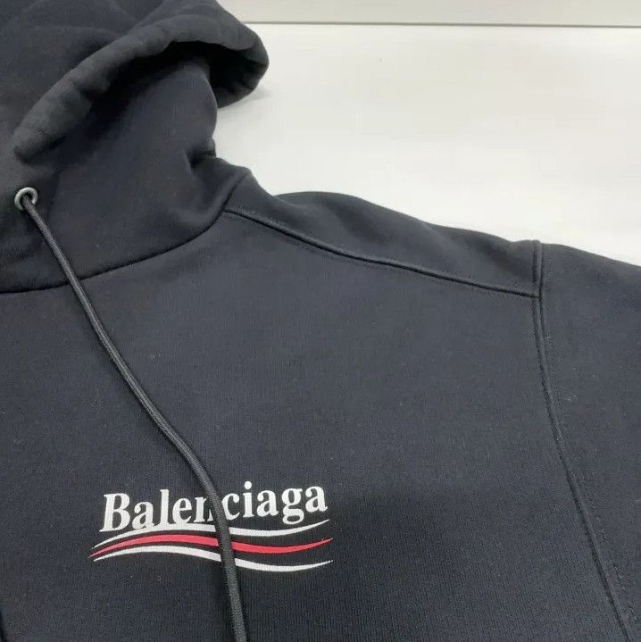 Balenciaga Balenciaga Political Campaign Logo Hoodie Black Size US XS / EU 42 / 0 - 8 Thumbnail