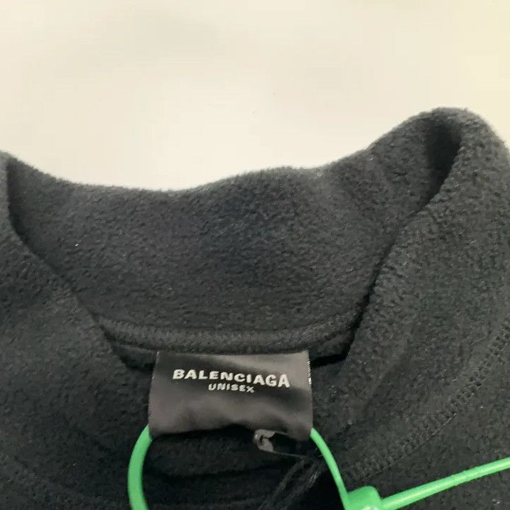 Balenciaga Balenciaga Black Logo Embroidered Oversized Sweatshirt Size US S / EU 44-46 / 1 - 4 Thumbnail