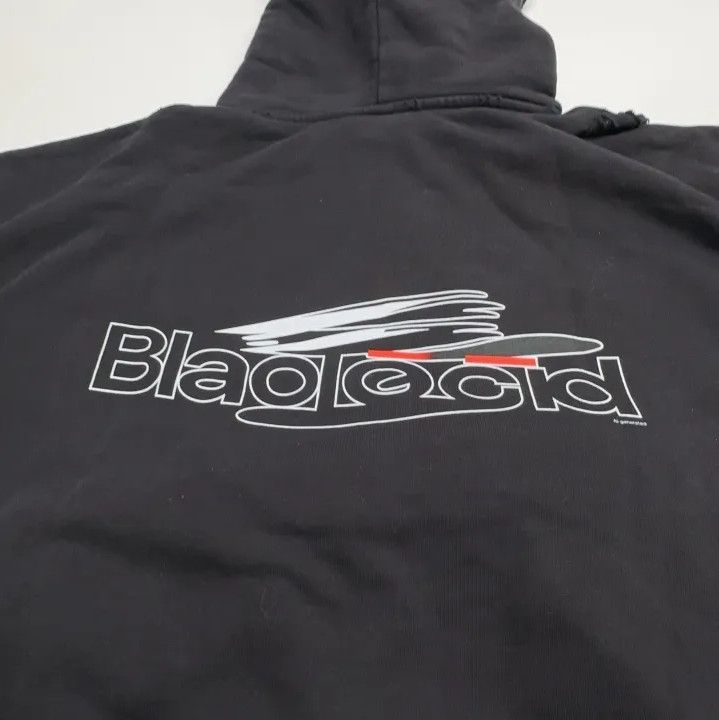 Balenciaga Balenciaga Black Logo Hooded Sweatshirt Unisex Size US M / EU 48-50 / 2 - 5 Thumbnail