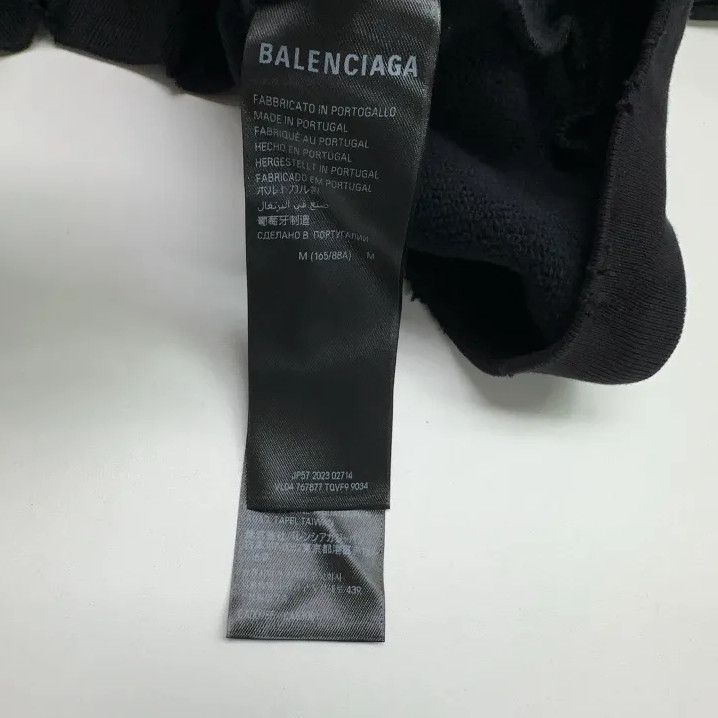 Balenciaga Balenciaga Black Logo Hooded Sweatshirt Unisex Size US M / EU 48-50 / 2 - 3 Thumbnail