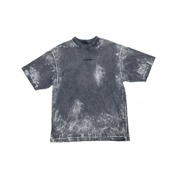 Balenciaga Balenciaga Gray Logo Embroidered Short Sleeve T-Shirt Size US S / EU 44-46 / 1 - 2 Thumbnail