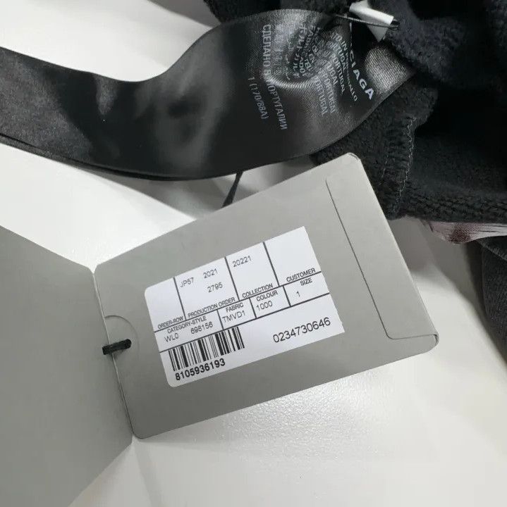 Balenciaga Balenciaga Black Logo Print Hooded Sweatshirt Size US S / EU 44-46 / 1 - 4 Thumbnail