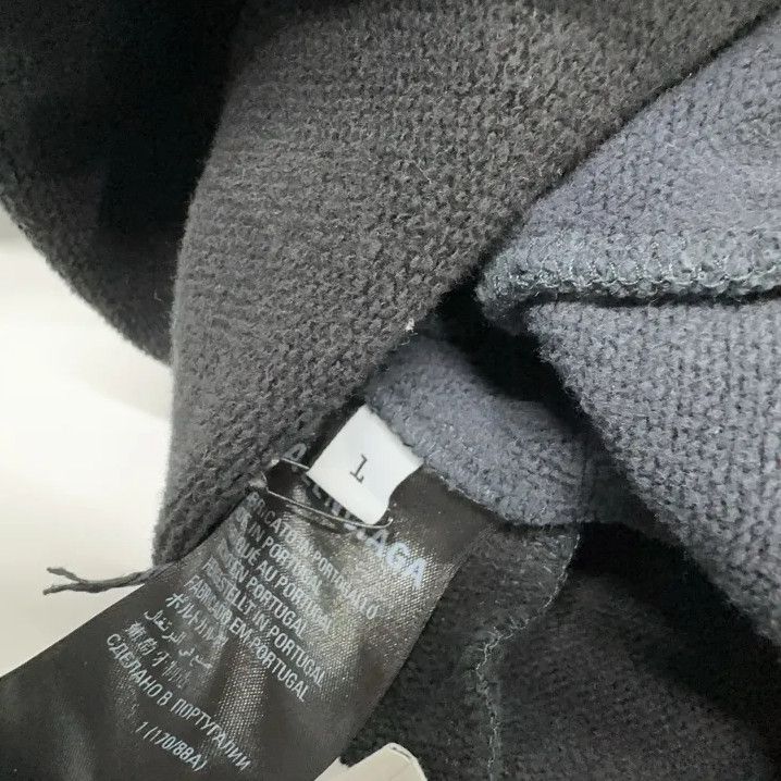 Balenciaga Balenciaga Black Logo Print Hooded Sweatshirt Size US S / EU 44-46 / 1 - 5 Thumbnail