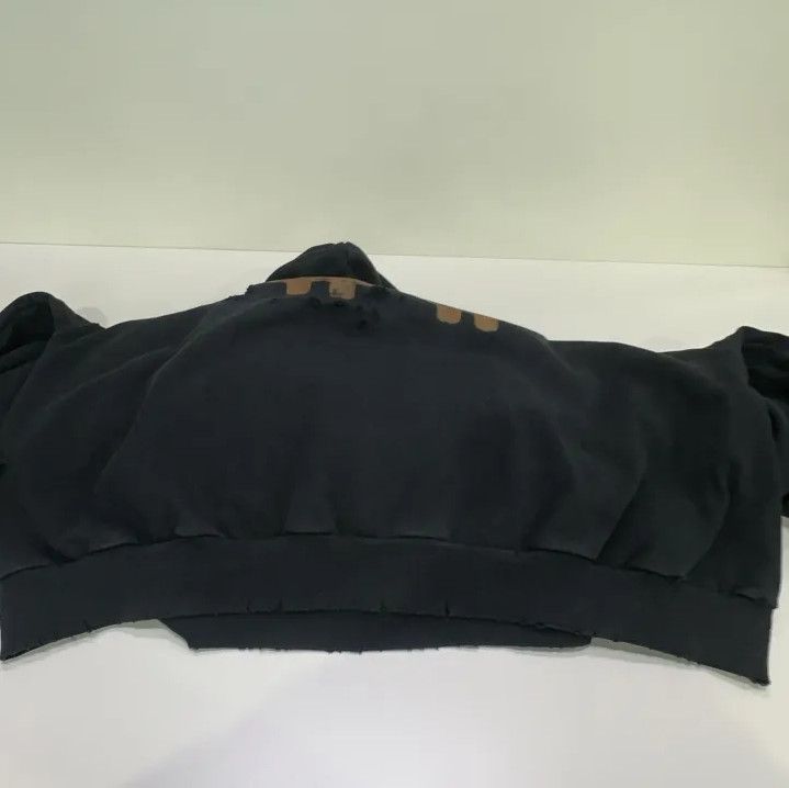 Balenciaga Balenciaga FW23 Letter Print Distressed Hoodie Size US M / EU 48-50 / 2 - 18 Thumbnail