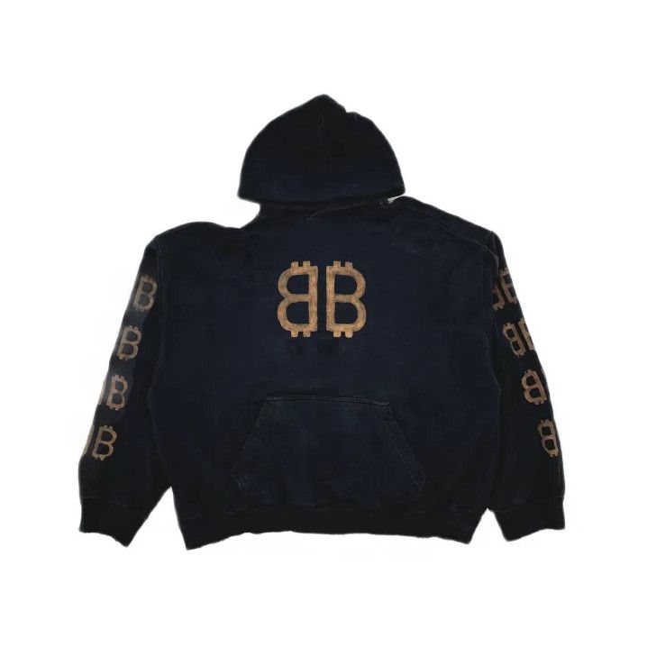 Balenciaga Balenciaga FW23 Letter Print Distressed Hoodie Size US M / EU 48-50 / 2 - 2 Thumbnail