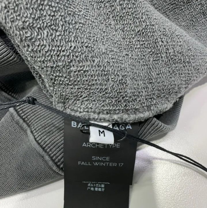 Balenciaga Balenciaga Men's Hooded Sweatshirt with Paris Print Size US M / EU 48-50 / 2 - 4 Thumbnail