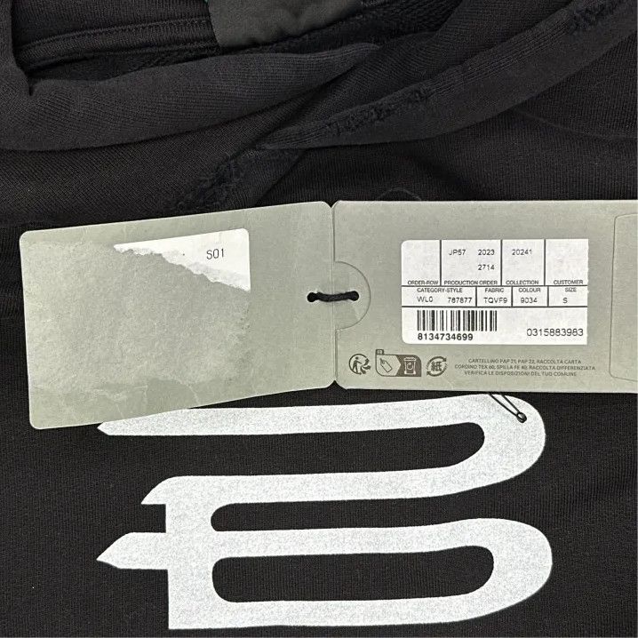 Balenciaga Balenciaga Black Logo Print Hoodie for Men and Women Size US S / EU 44-46 / 1 - 4 Thumbnail