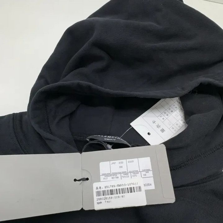 Balenciaga Balenciaga Pride 22 Black Hooded Sweatshirt Size US XS / EU 42 / 0 - 7 Thumbnail