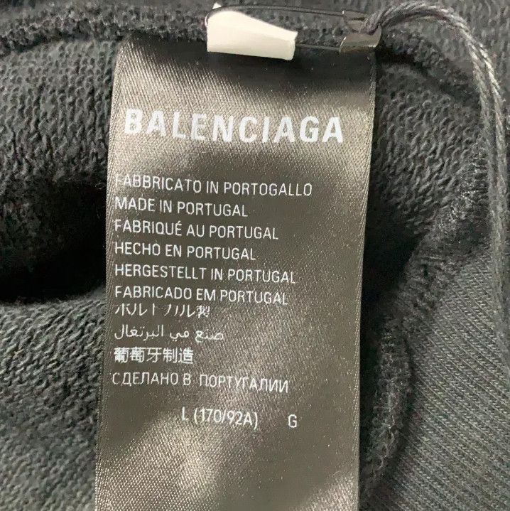 Balenciaga Balenciaga Black Zip-Up Hooded Sweatshirt Size US L / EU 52-54 / 3 - 3 Thumbnail