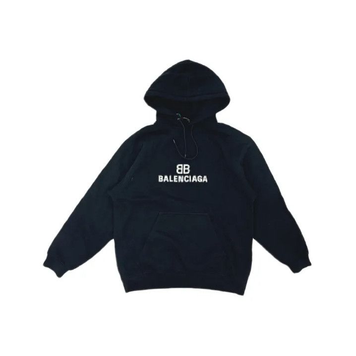 Balenciaga Balenciaga Logo Drawstring Sweatshirt for Men Size US XS / EU 42 / 0 - 2 Thumbnail