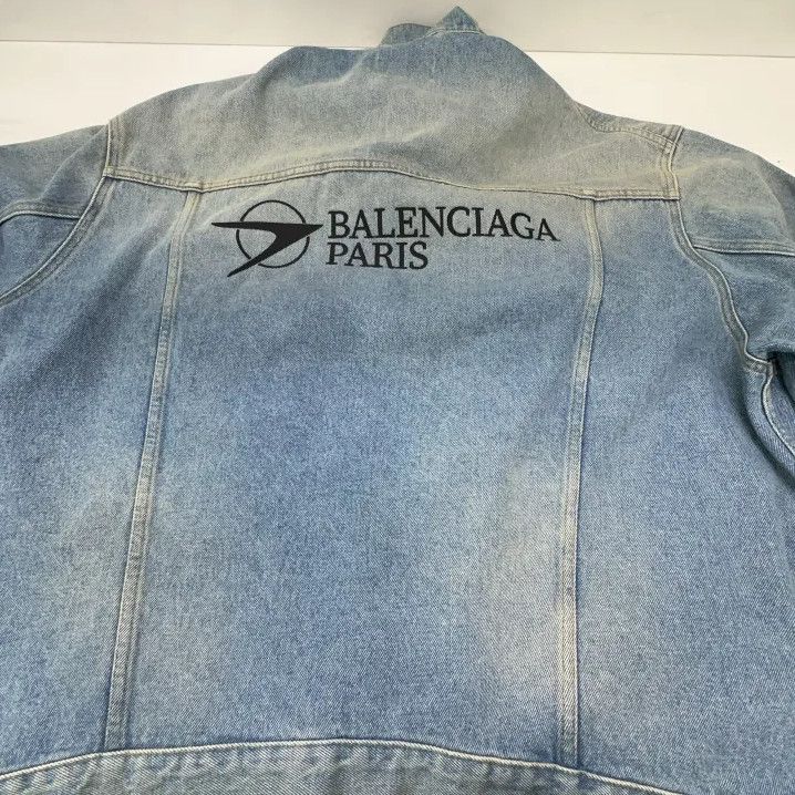 Balenciaga Balenciaga Classic Logo Embroidered Denim Jacket Size US S / EU 44-46 / 1 - 13 Thumbnail