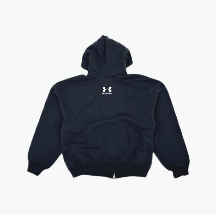 Balenciaga Balenciaga x Under Armour Black Zip-Up Hoodie Size US XXS / EU 40 - 3 Thumbnail
