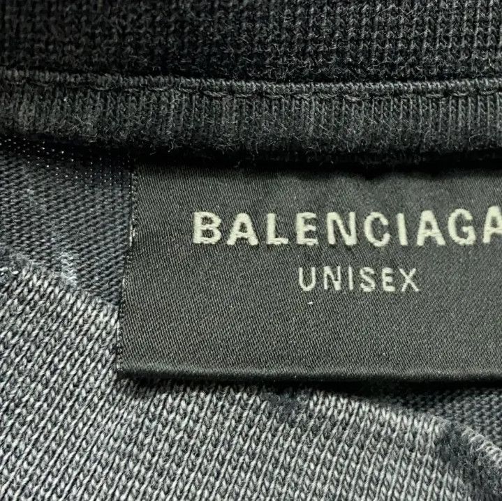 Balenciaga Balenciaga Gray Logo Embroidered Short Sleeve T-shirt Size US M / EU 48-50 / 2 - 11 Thumbnail