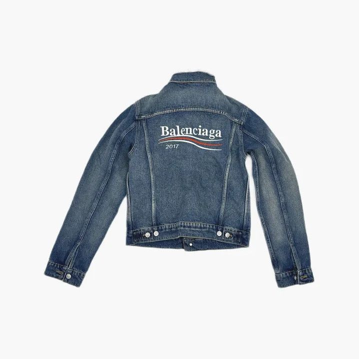 Balenciaga Balenciaga Casual Stylish Single-Breasted Denim Jacket Size US M / EU 48-50 / 2 - 3 Thumbnail