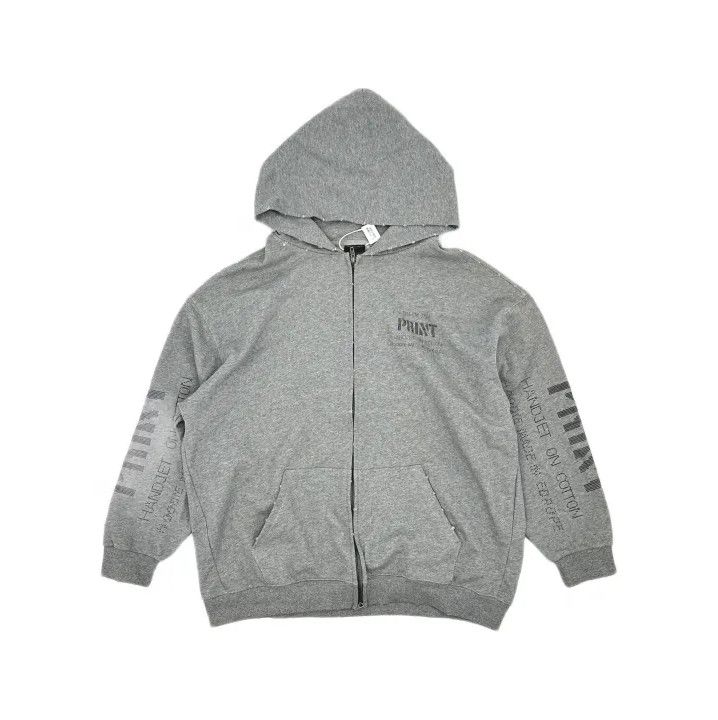 Balenciaga Balenciaga FW23 Gray Letter Print Hoodie Size US L / EU 52-54 / 3 - 2 Thumbnail