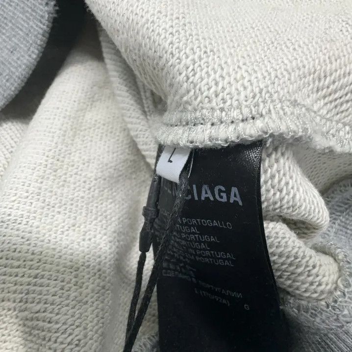 Balenciaga Balenciaga FW23 Gray Letter Print Hoodie Size US L / EU 52-54 / 3 - 4 Thumbnail