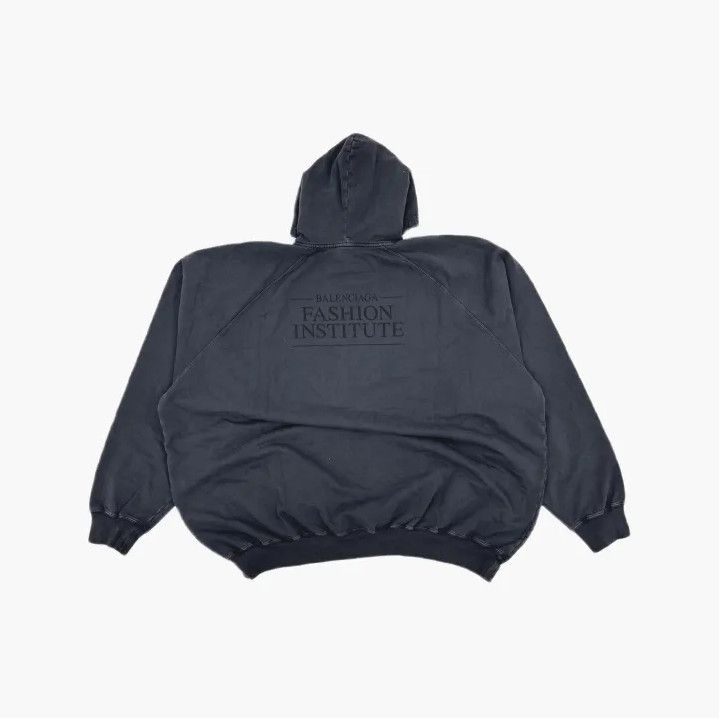 Balenciaga Balenciaga Black Logo Print Casual Hoodie Size US L / EU 52-54 / 3 - 3 Thumbnail