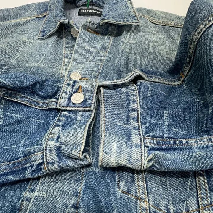 Balenciaga Balenciaga Pocket Denim Jacket for Men Size US L / EU 52-54 / 3 - 12 Thumbnail