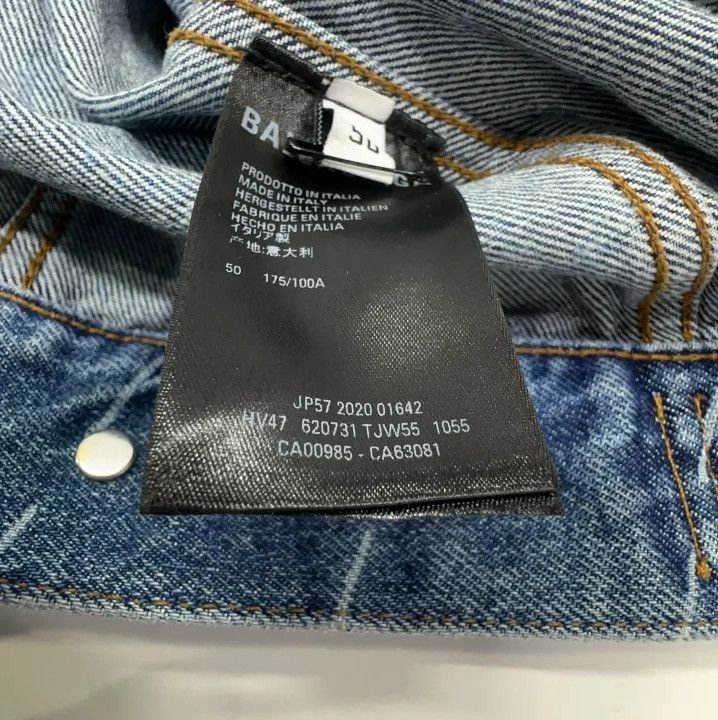 Balenciaga Balenciaga Pocket Denim Jacket for Men Size US L / EU 52-54 / 3 - 6 Thumbnail