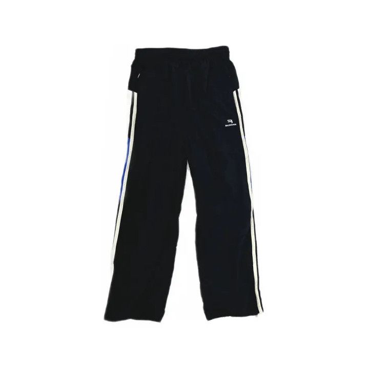 Balenciaga Balenciaga Black Side Stripe Casual Pants Size US 26 / EU 42 - 2 Thumbnail