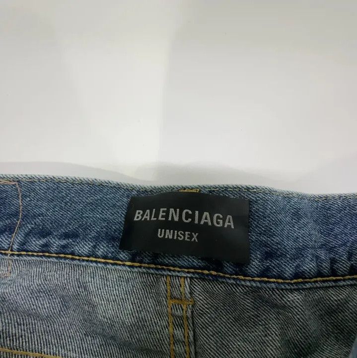 Balenciaga Balenciaga FW23 Washed Effect Loose Jeans Size US 27 - 4 Thumbnail