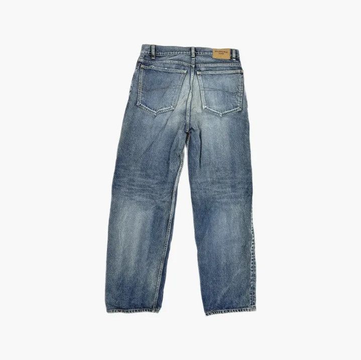 Balenciaga Balenciaga FW23 Washed Effect Loose Jeans Size US 27 - 3 Thumbnail