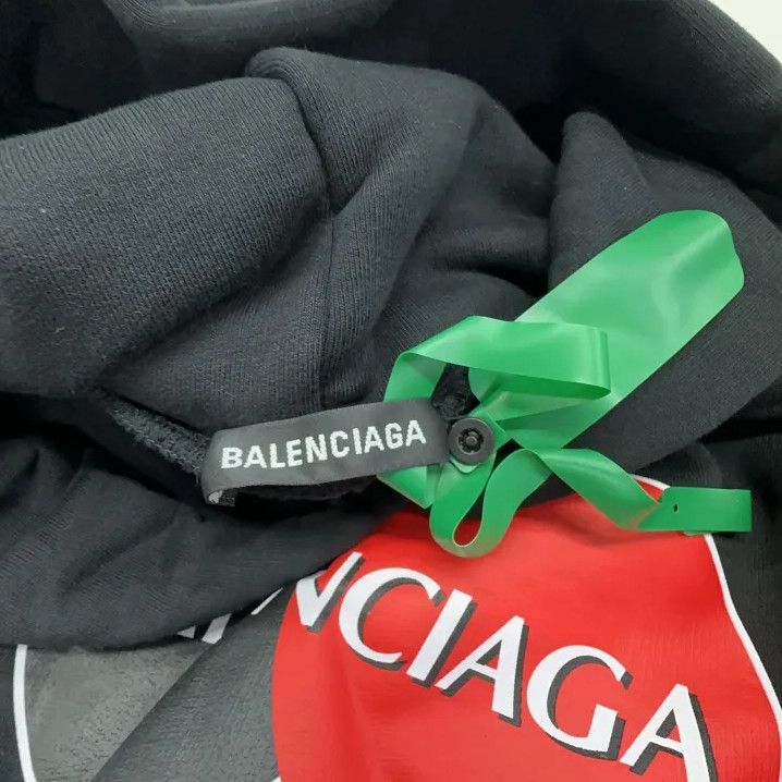 Balenciaga Balenciaga Black Oversized Hoodie for Men Size US XXS / EU 40 - 6 Thumbnail