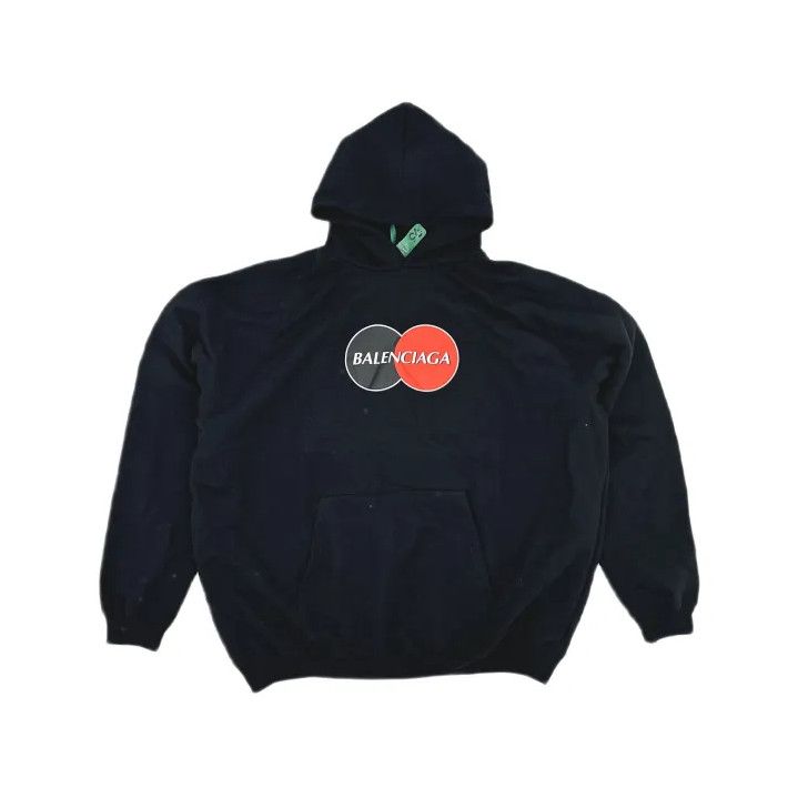 Balenciaga Balenciaga Black Oversized Hoodie for Men Size US XXS / EU 40 - 2 Thumbnail