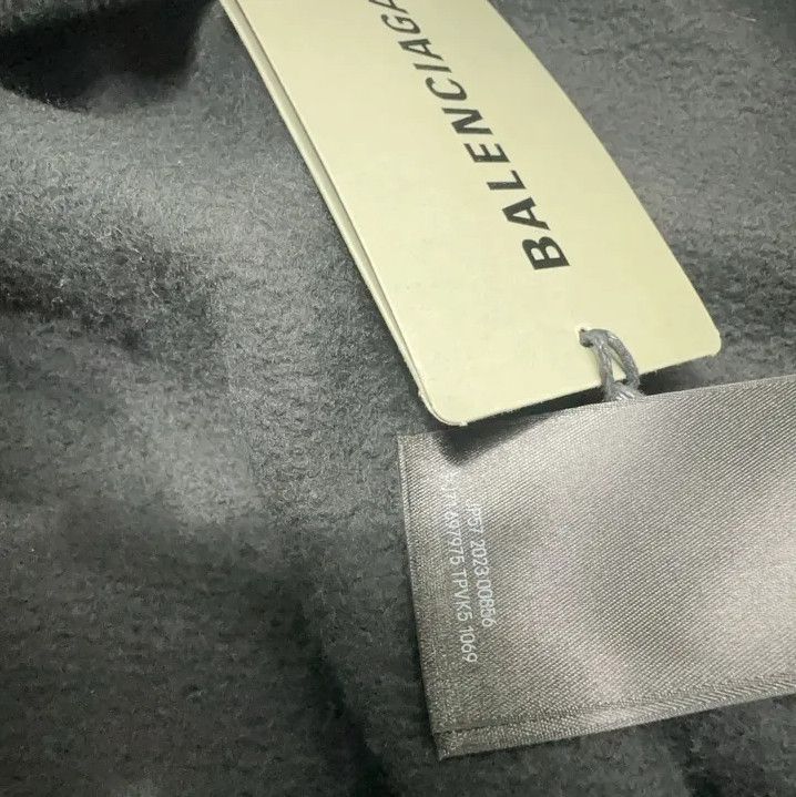 Balenciaga Balenciaga Black Logo Embroidered Oversized Sweatshirt Size US L / EU 52-54 / 3 - 5 Thumbnail