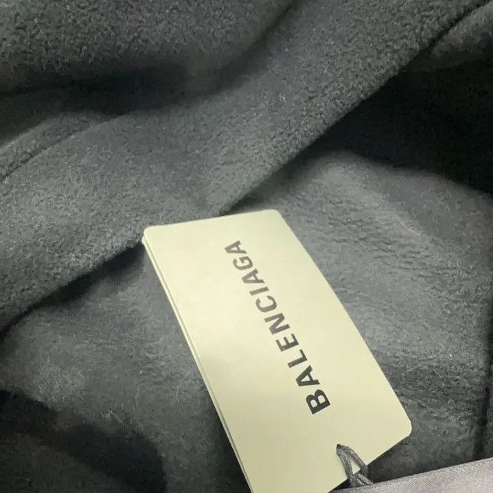 Balenciaga Balenciaga Black Logo Embroidered Oversized Sweatshirt Size US L / EU 52-54 / 3 - 6 Thumbnail