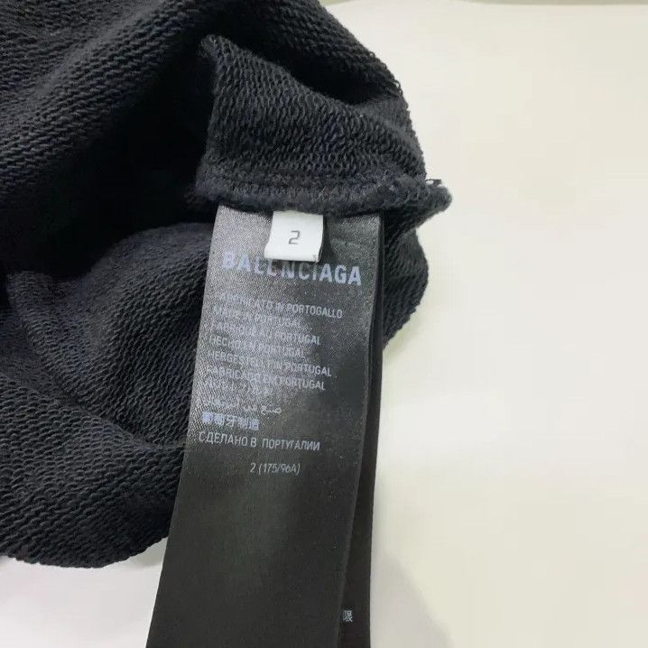 Balenciaga Balenciaga Black Logo Casual Long Sleeve Sweatshirt Size US M / EU 48-50 / 2 - 4 Thumbnail