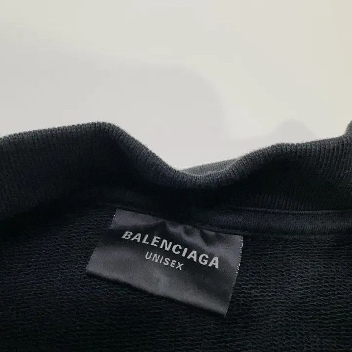 Balenciaga Balenciaga Black Logo Casual Long Sleeve Sweatshirt Size US M / EU 48-50 / 2 - 6 Thumbnail
