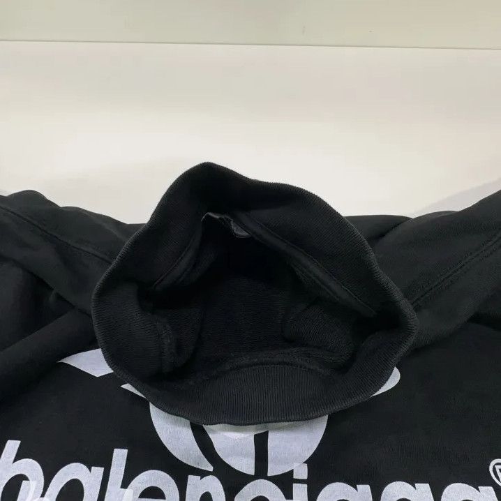 Balenciaga Balenciaga Black Logo Casual Long Sleeve Sweatshirt Size US M / EU 48-50 / 2 - 7 Thumbnail