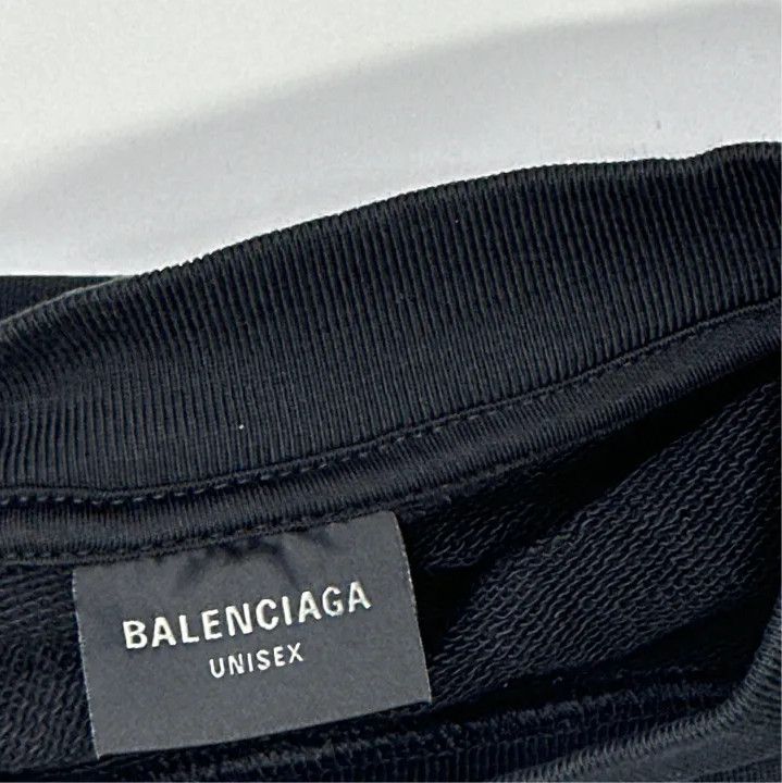 Balenciaga Balenciaga Men's Black Graphic Sweatshirt Size US L / EU 52-54 / 3 - 6 Thumbnail