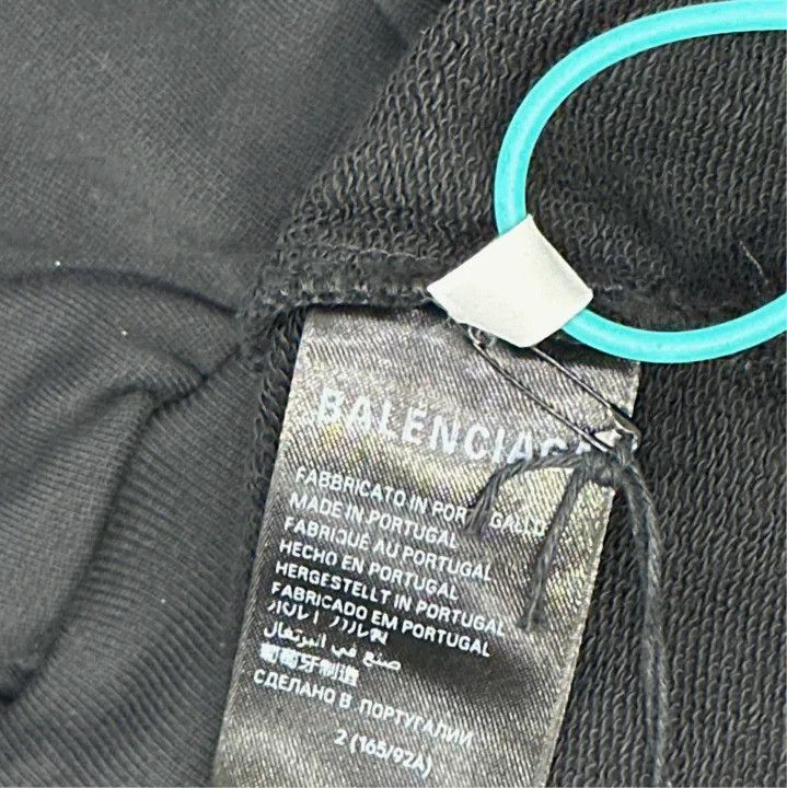 Balenciaga Balenciaga Men's Black Graphic Sweatshirt Size US L / EU 52-54 / 3 - 4 Thumbnail