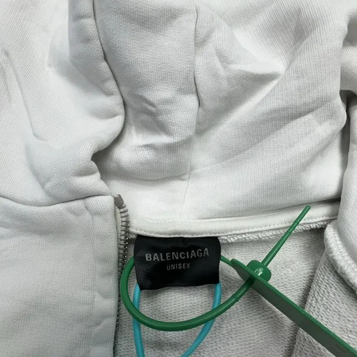Balenciaga Balenciaga Logo Hooded Zip Sweatshirt Size US L / EU 52-54 / 3 - 5 Thumbnail