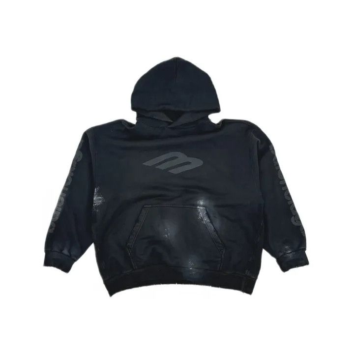 Balenciaga Balenciaga 3B Stencil Hoodie in Black Size US L / EU 52-54 / 3 - 2 Thumbnail