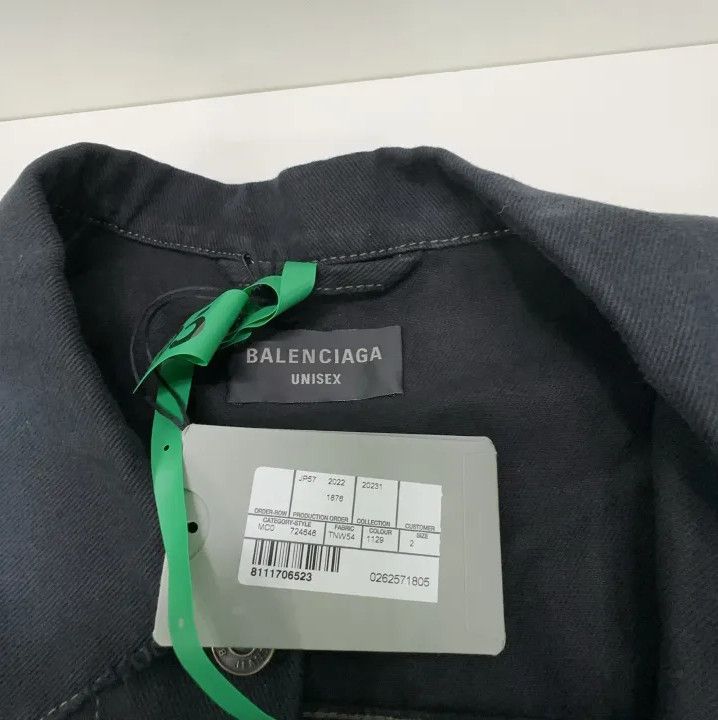 Balenciaga Balenciaga Black Logo Button-Up Jacket Size US S / EU 44-46 / 1 - 4 Thumbnail